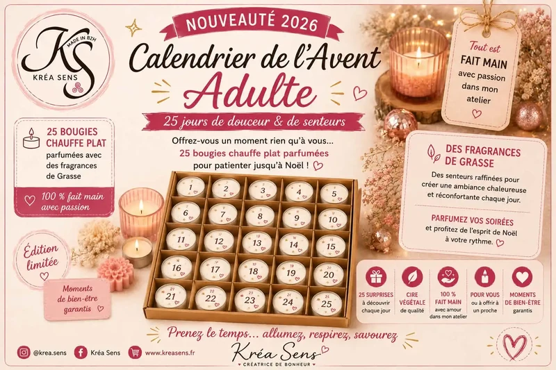 Calendrier de l'avent adulte ( bougies)