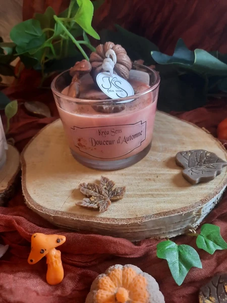 Bougie Parfumée « Douceur d’Automne » — Pomme Cannelle